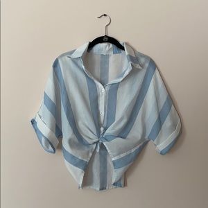 Blue Striped Shirt